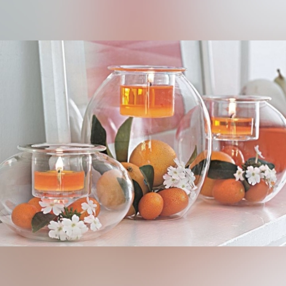 BNIB RETIRED PartyLite Clearly Creative Eclectic Votive Trio